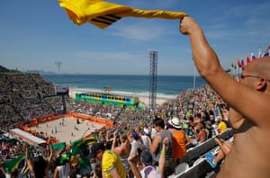 The view from the stands
