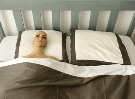 robot in bed