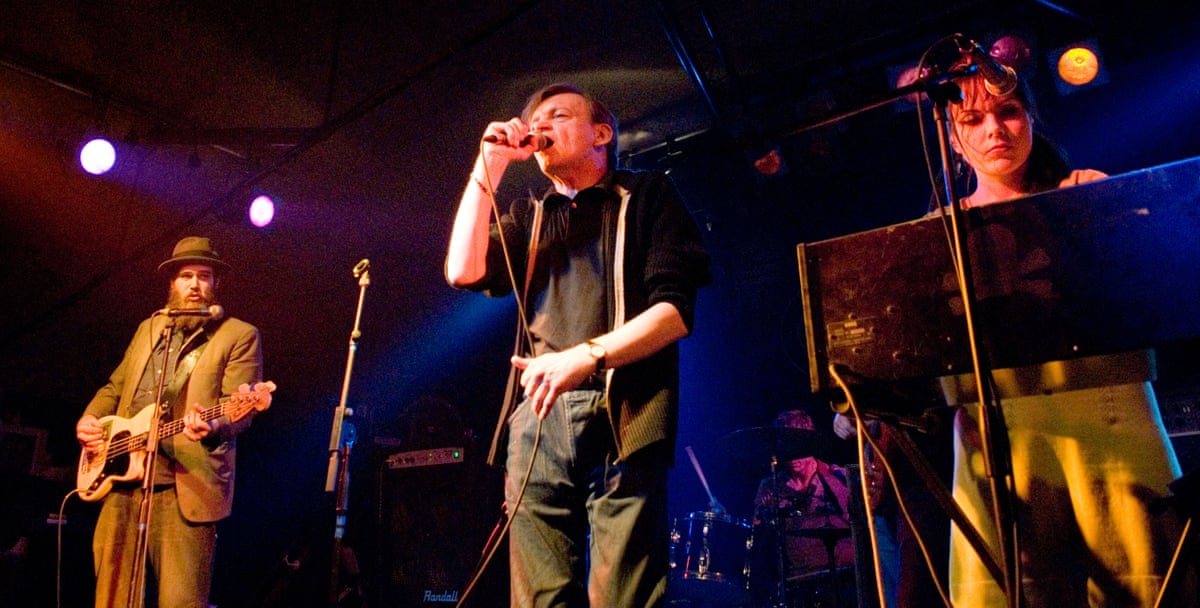 The Fall performing on Mark E Smith’s 50th birthday, in 2007.