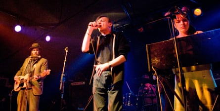 The Fall performing on Mark E Smith’s 50th birthday, in 2007.