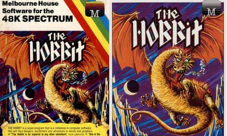 Spectrum and C64 cover art for The Hobbit, originally released in 1982. 
