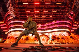 California, USRappers Kanye West and Kid Cudi perform at Coachella Valley Music And Arts Festival.