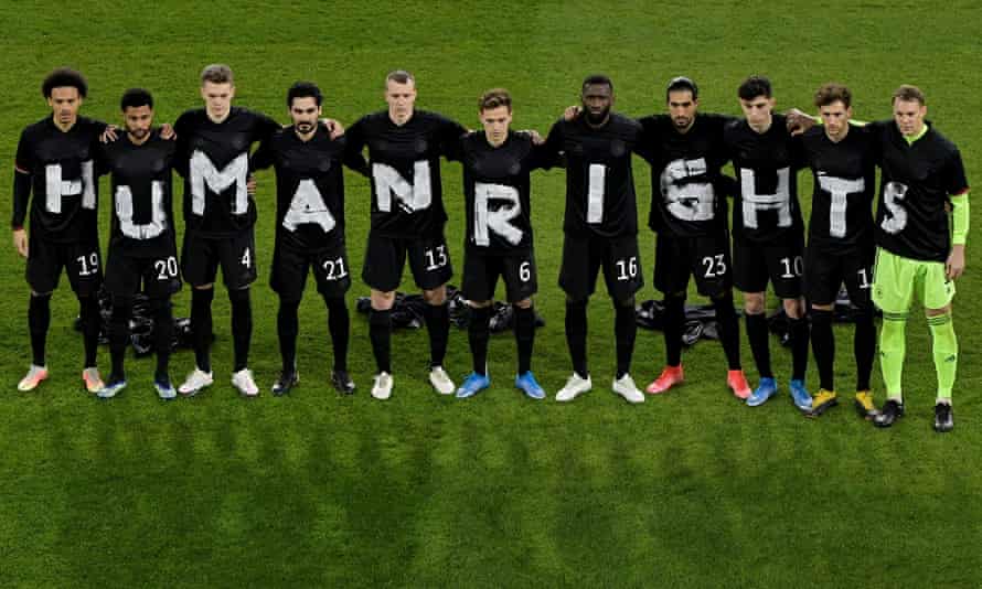 Germany Players Add Support Over Human Rights Before Qatar World Cup Germany The Guardian Iceland World Cup 2022
