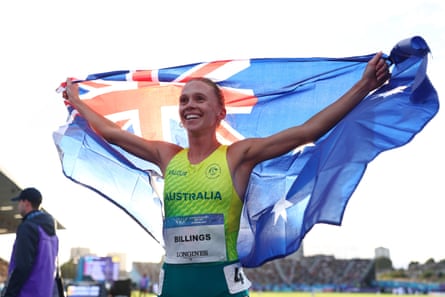 Bronze medallist Sarah Billings.