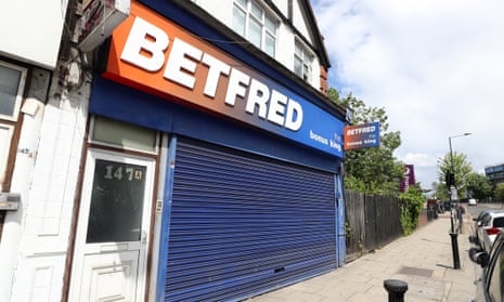 A closed Betfred betting shop