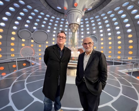 Alan Yentob, right, with Russell T Davies. The documentary Imagine … Russell T Davies: The Doctor and Me was first aired in 2023.
