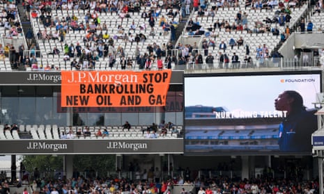 The protest on the first day of the Lord's Test between England and South Africa