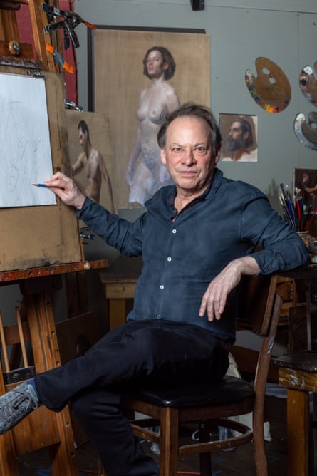Adam Gopnik photographed this month at his drawing class in Queens, New York by Jasmine Hsu for the Observer.