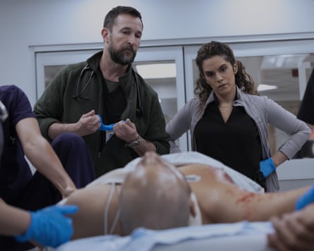 In treatment … A scene from season two of The Pitt.