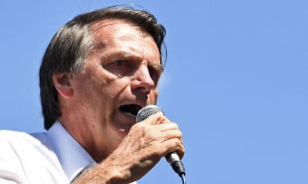 Jair Bolsonaro, who is recovering from a stabbing attack but leads in the polls.