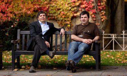 Manchester University professors Andre Geim (left) and Konstantin Novoselov discovered graphene.