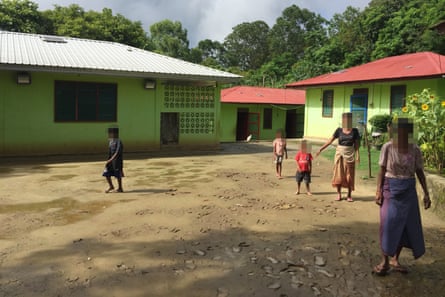 Women and children at the Topu Honis shelter home in Kutet