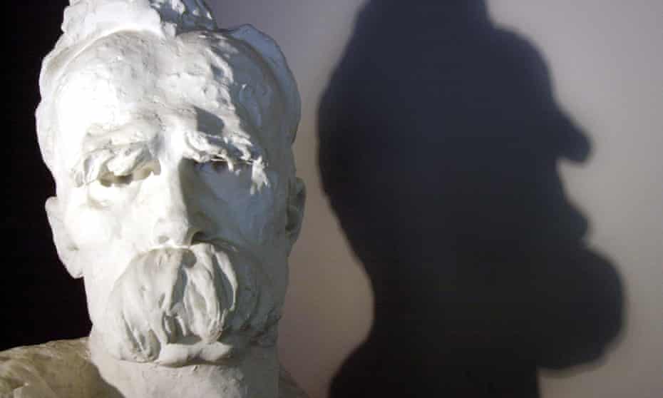 a bust of Friedrich Nietzsche by Gustinus Ambrosi