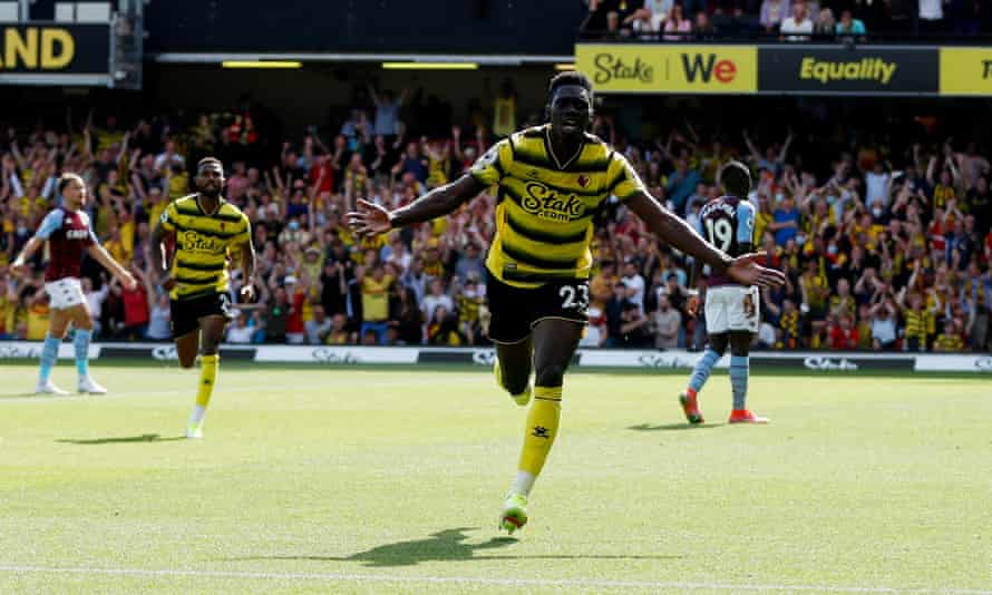 Sarr and Dennis inspire Watford to sparkling win over Aston Villa | Premier League | The Guardian