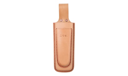 A tan leather holster
