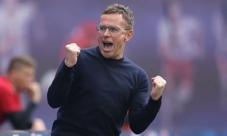 Ralf Rangnick pictured in April 2019 during a spell as head coach of RB Leipzig