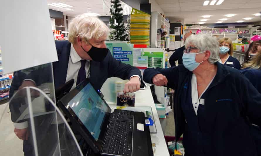 Boris Johnson visiting the North Shropshire constituency, which follows the resignation of Conservative MP Owen Paterson.