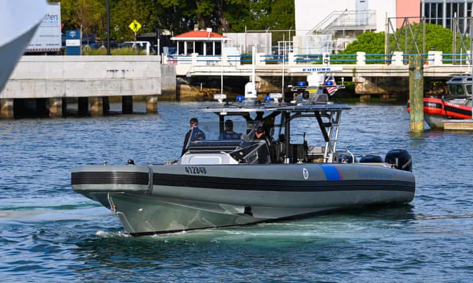 US coast guard patrol their sector in Miami, Florida in this January 2022 photo.