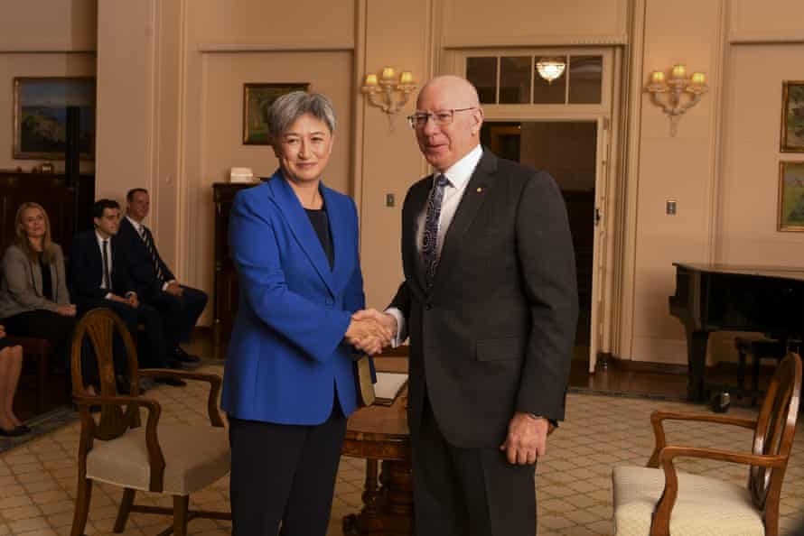 Newly sworn-in Australian Foreign Minister Penny Wong.