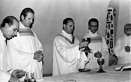 Jorge Mario Bergoglio in the mid 1970s while serving as provincial of Jesuits in Argentina.