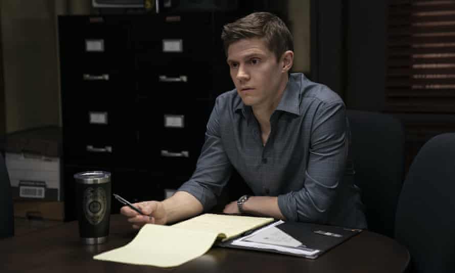 Evan Peters in a more sober moment in Mare of Easttown.