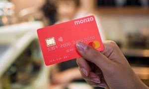 Monzo launched with a pink prepaid debit card.