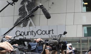 Media outside the Melbourne court