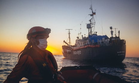The rescue boat Alan Kurdi, operated by the German NGO Sea Eye.