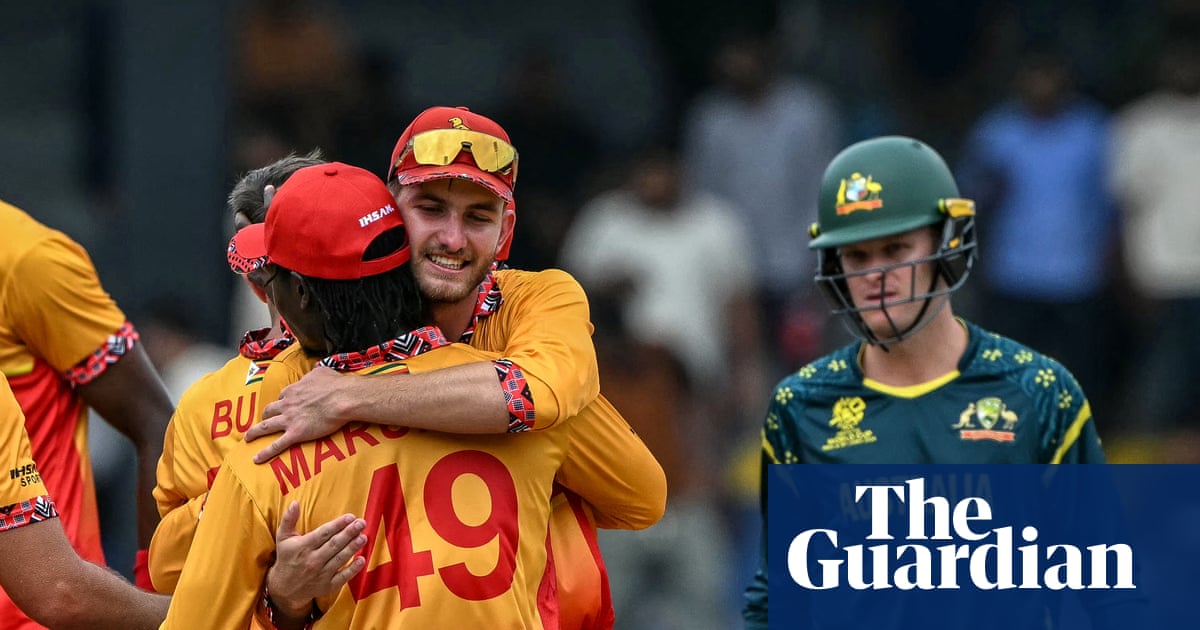 Australia’s T20 World Cup campaign on brink of collapse after shock defeat to Zimbabwe