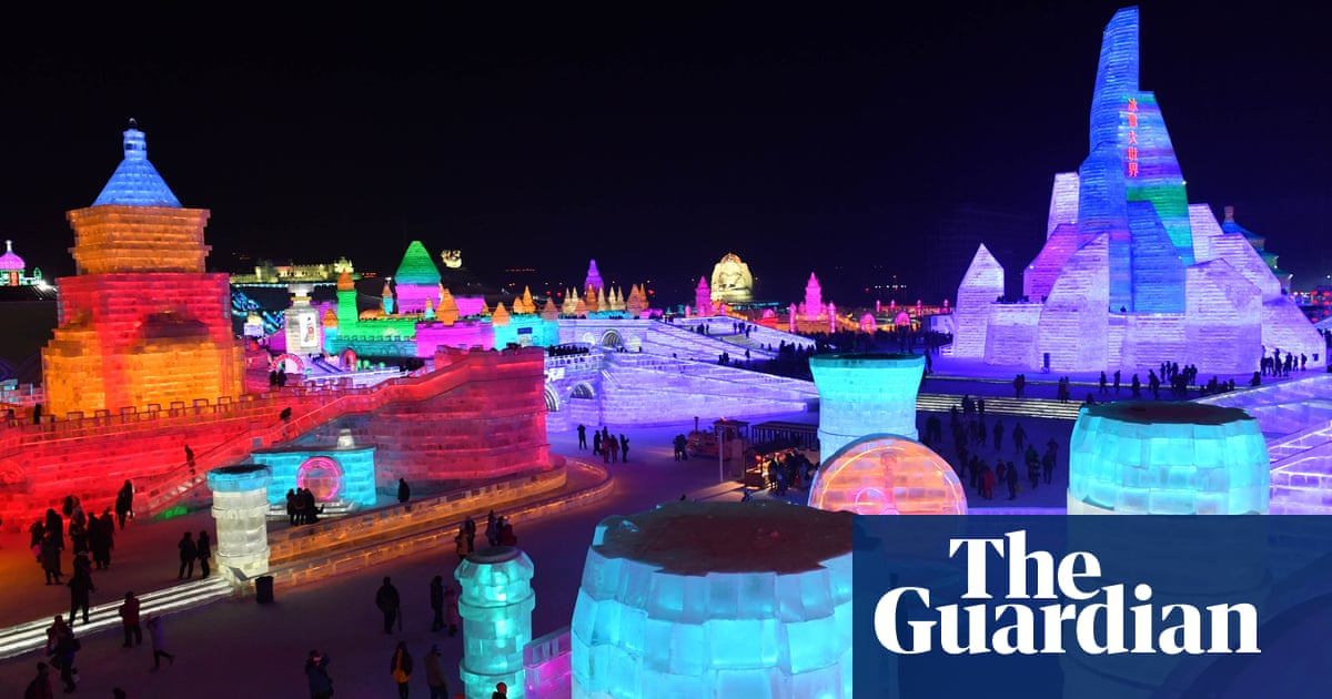 Ice Palaces And Neon Slides At China Snow Festival In Pictures World News The Guardian