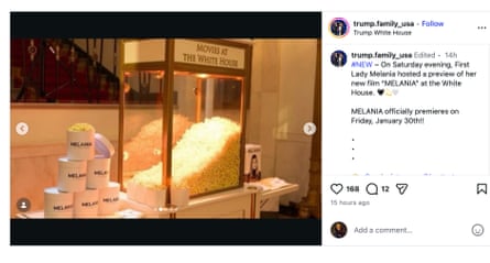 The popcorn machine.