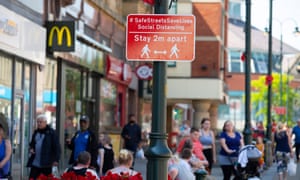 Shoppers in Oldham town centre on Friday