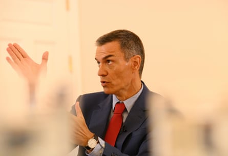 Pedro Sánchez interviewed at Madrid’s Moncloa Palace
