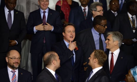 David Cameron at last week’s migration summit