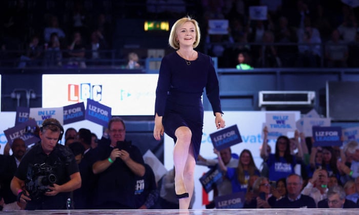 Liz Truss at a hustings event in London this week.