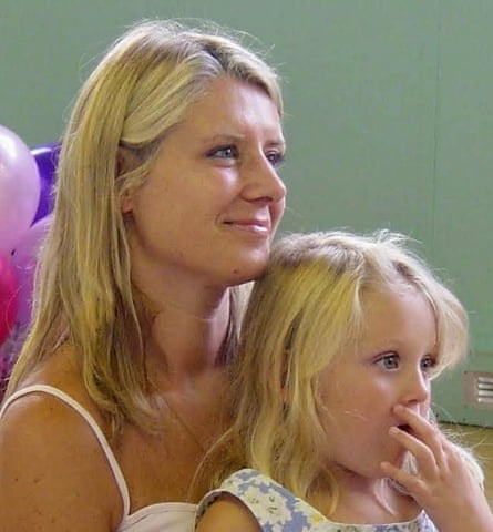 Simpson with her daughter.
