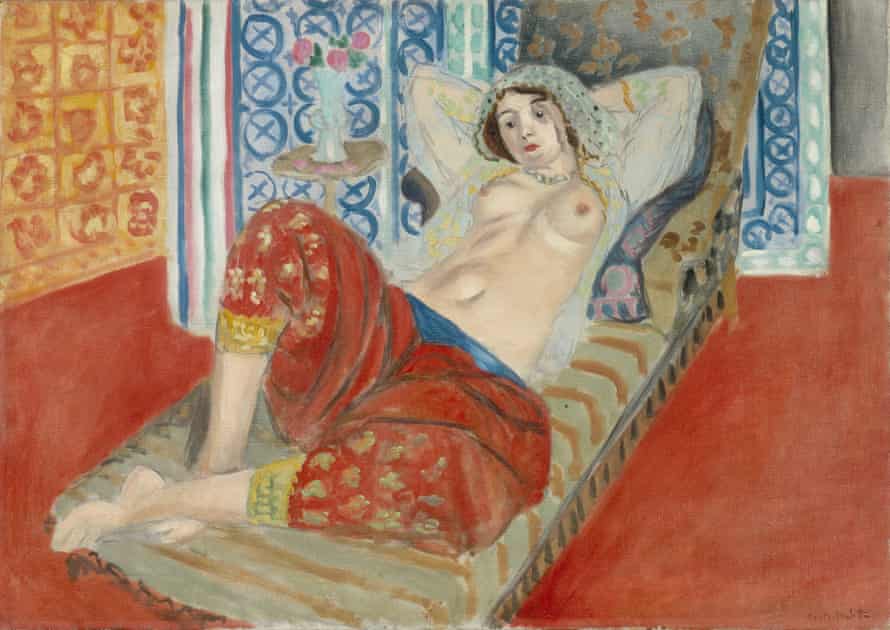 Odalisque à la culotte rouge (Odalisque à la culotte rouge) (1921), by Matisse.