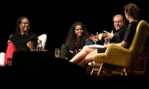 Colson Whitehead, Mona Chalabi, George Saunders and Julia Turner at the Sydney writers festival