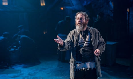 Cruelly topical … Andy Nyman as Tevye at the Menier Chocolate Factory, London.