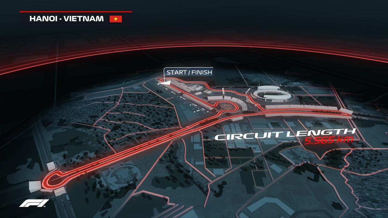 Vietnam GP: F1 reveals track map for Hanoi street race in 2020. Image: video | Sport | The Guardian