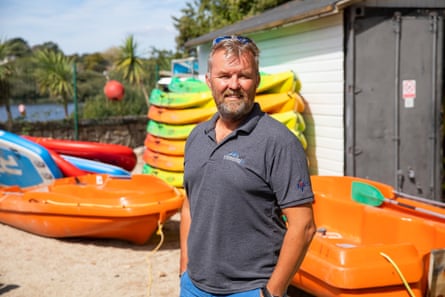 ‘We haven’t to my knowledge had one client say they’ve been sick’ … Dany Duncan, MD of Elemental water sports at Swanpool beach.
