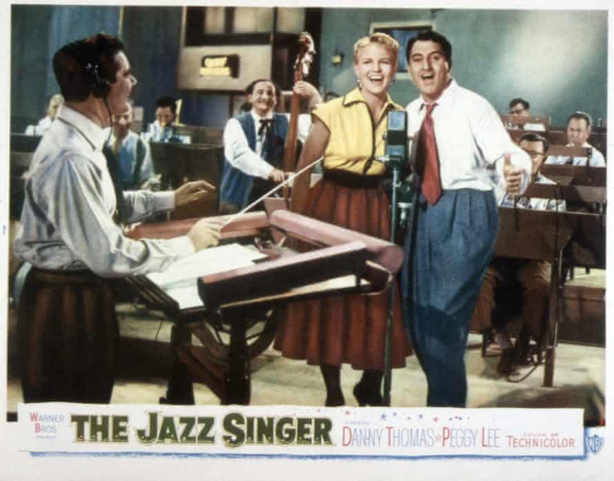 Peggy Lee and Danny Thomas in a poster for the 1952 film The Jazz Singer
