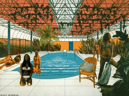 Swimming Pool Enclosure for Rod Stewart, 1972 by Ron Herron