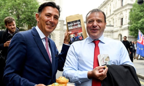 The ‘bad boys of Brexit’ Andy Wigmore and Arron Banks on 12 June 2018.