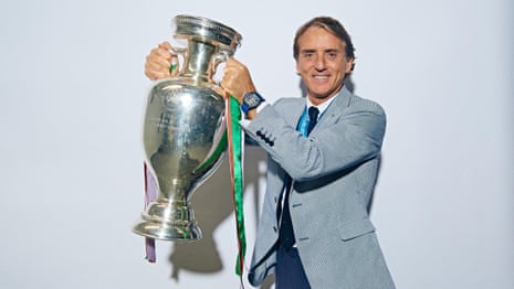 'Luck owed me something': Roberto Mancini on Italy's Euro 2020 win – video