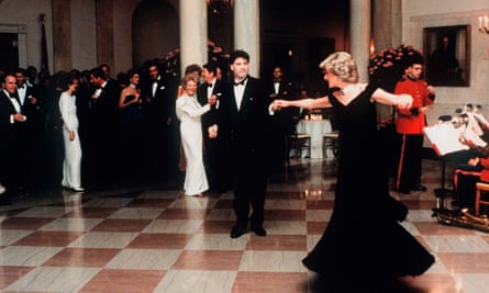 Diana dancing with John Travolta.