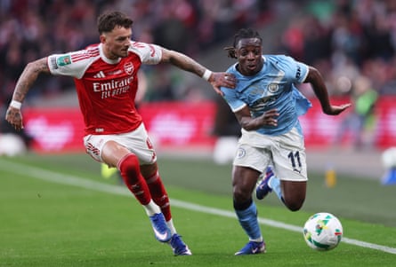 Ben White and Jérémy Doku