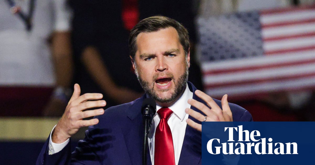 JD Vance, auditioning for the role of Donald Trump’s understudy by yelling at a protester and declaring half the country insane, to thunderous applause from people who swear they’re defending the Constitution.