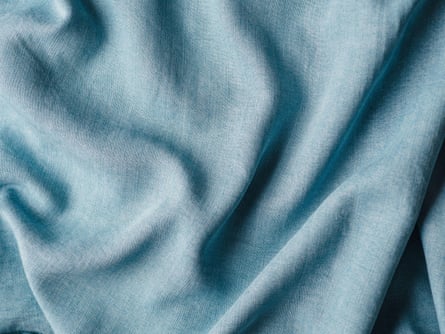 A light-blue coloured fabric