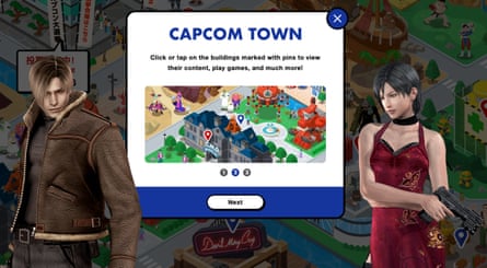 Captura de tela de Capcom Town